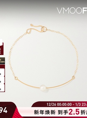 【圣诞礼物】Melissa Joy Manning 女14K金珍珠手链