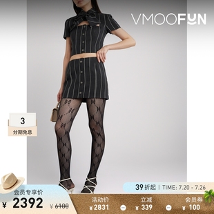RICH女士细条纹羊毛混纺迷你半身裙 折扣 ALESSANDRA