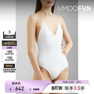 JADE 春夏女摩登简约线条感连体泳衣 SWIM