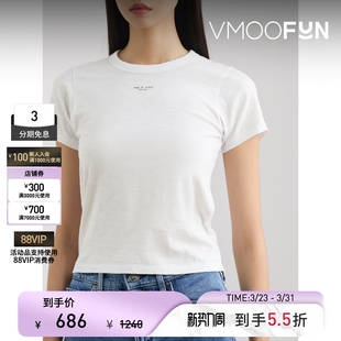 Rag＆Bone 女印花棉质平纹布T恤 夏季