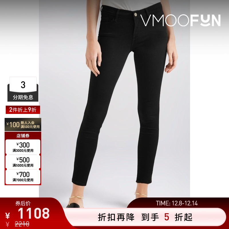 【折扣】FRAME女士中腰九分紧身牛仔裤