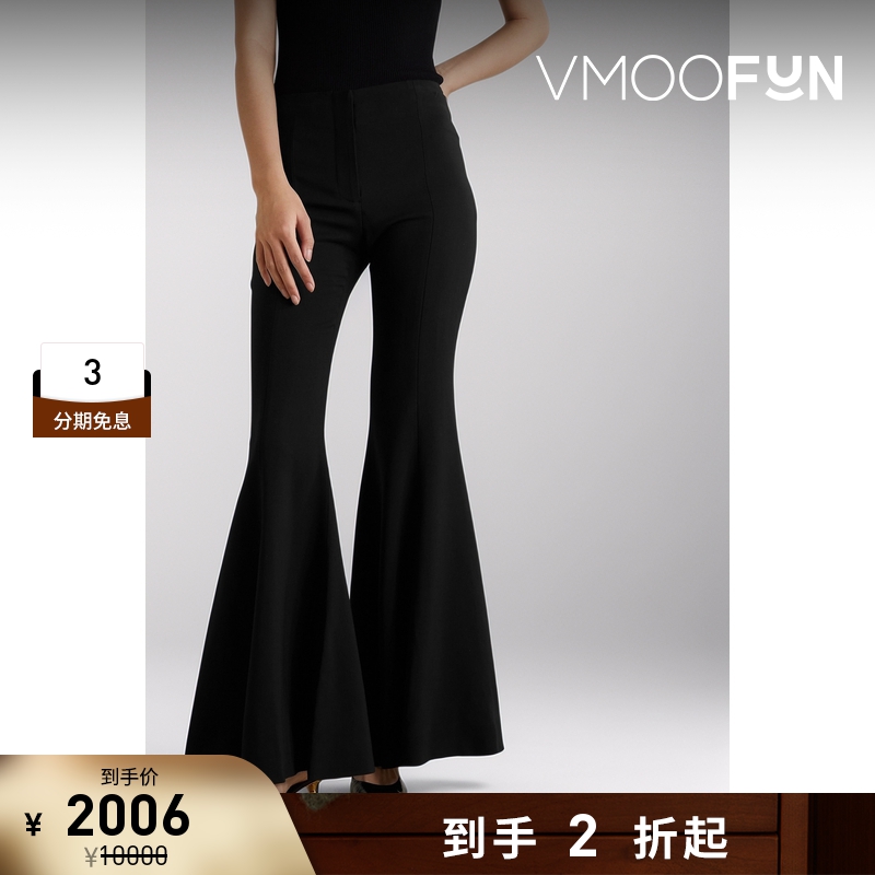 【折扣再降】Proenza Schouler/PS 女弹力绉纱喇叭裤