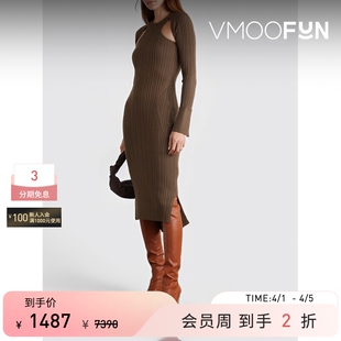 Lim 女露肩镂空罗纹混纺连衣裙 Phillip 3.1