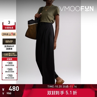 Thomas Anthony ATM Melillo女士竹节纹棉质平纹布T恤 折扣