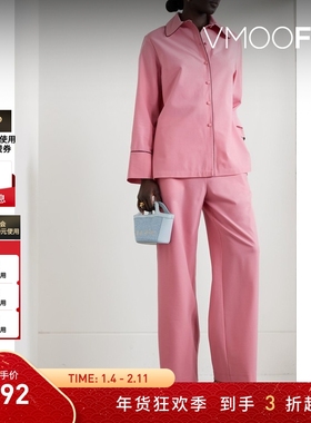 【折扣】Sleeper 夏季女芭比粉色绉纱宽松睡裤