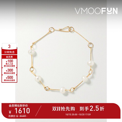 【D11抢先购】Melissa Joy Manning 女14K金珍珠手链
