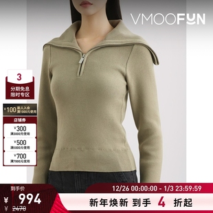 Christensen Birger REMAIN 秋冬女棉质混纺半拉链毛衣 折扣