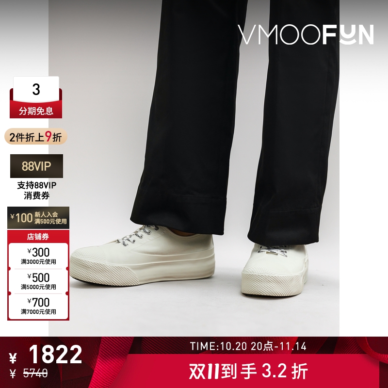 【折扣】OAMC 夏季男棉质帆布运动鞋单鞋小白鞋单鞋