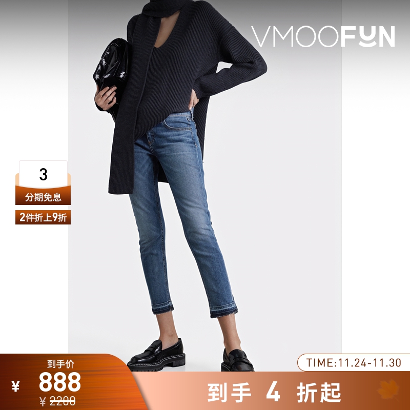 【折扣再降】Rag＆Bone 女仿旧中腰修身九分窄腿裤牛仔裤