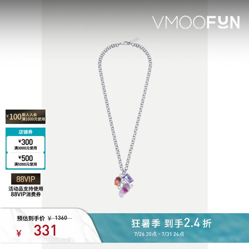 【礼物】Midnight Opera House 女镀白金项链