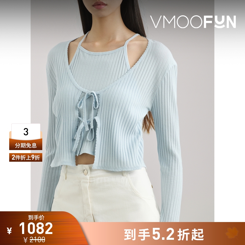 【折扣】Beautiful People 夏季女系带细节棉质打底衫针织衫