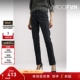 折扣 Ksubi女现代流行高腰窄腿黑色牛仔裤