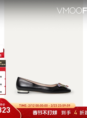 【折扣】SOPHIA WEBSTER 女士皮革芭蕾平底鞋