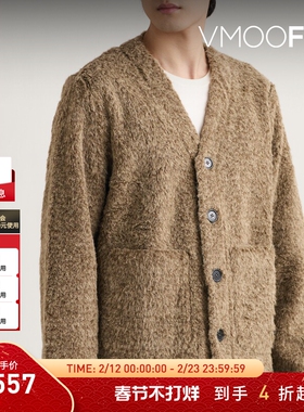 【折扣】Sefr 男秋冬宽松混纺开襟衫外套