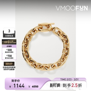 Rabanne Paco  秋女金色粗链项链 礼物