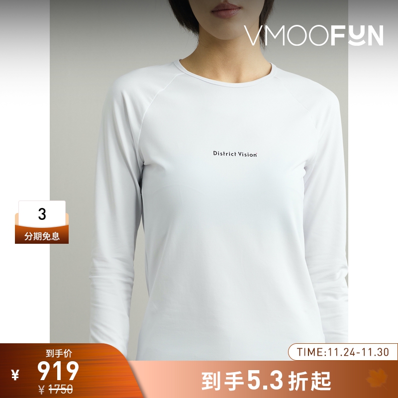 【折扣】DISTRICT VISION春夏女士印花弹力平纹布长袖T恤