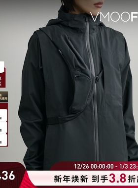 【折扣】HYEIN SEO秋冬女士分层式挖剪软壳面料连帽夹克
