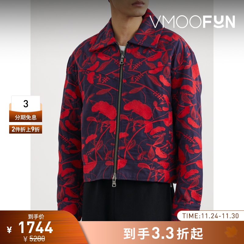 【折扣】Andersson Bell 男宽松刺绣棉质混纺夹克