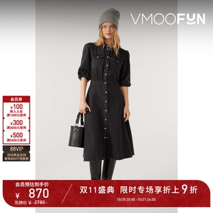 【D11新品抢先购】ba&sh 女士中性风甜酷牛仔连衣裙bash