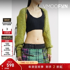 【折扣】Andersson Bell 秋冬女士系带混色棉质混纺圈圈呢上衣