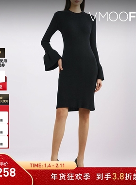 【折扣】Marques' Almeida 女士罗纹针织棉质迷你连衣裙