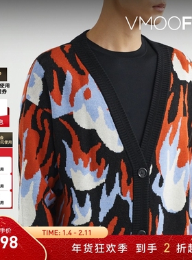 【折扣】STAFFONLY 秋冬男女同款宽松羊毛混纺开襟衫