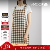 Howlin 折扣 女格纹泡泡纱迷你连衣裙