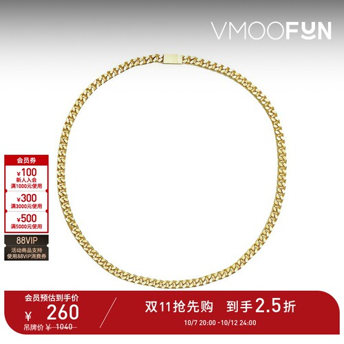 【礼物】NUMBERING 女精美黄铜镀金细链项链