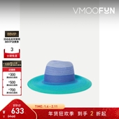 EUGENIA 折扣 KIM女士渐变色编织草遮阳帽