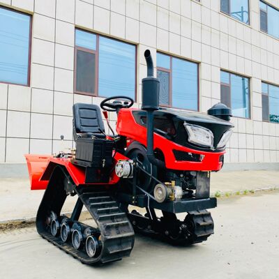 云南楚雄农用履带50马力水旱两用旋耕机遥控型35马力链轨拖