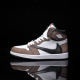 定制球鞋 Air Jordan1卡其色高帮头层牛皮情侣款 Nike耐克 潮鞋