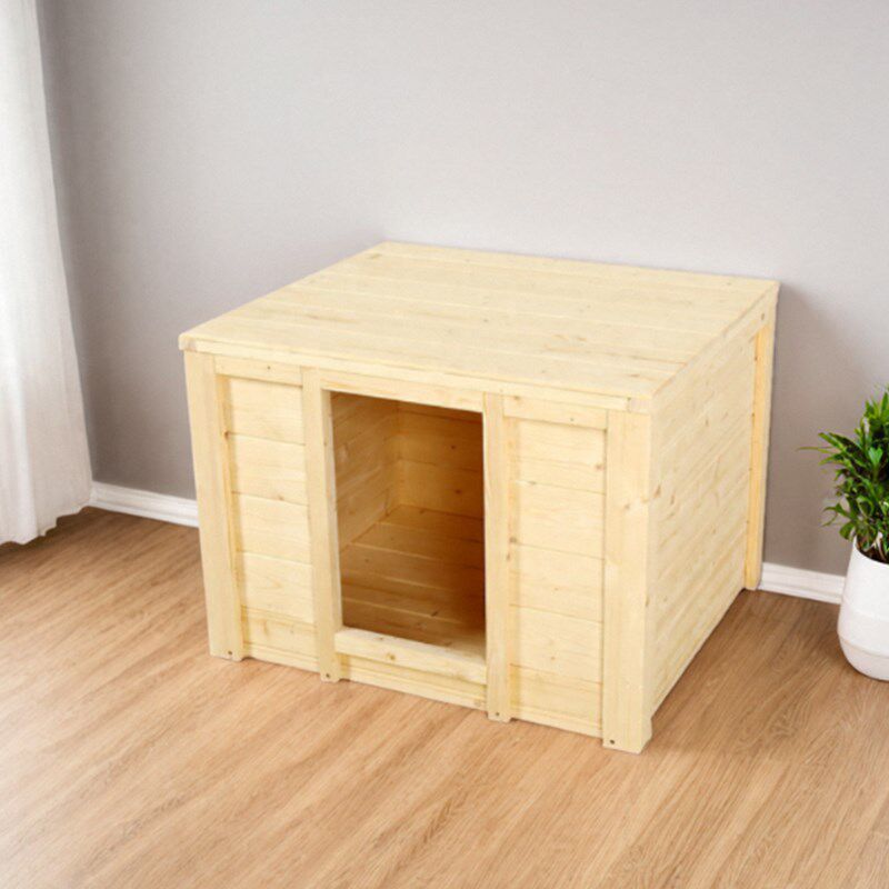 实木狗窝保暖室外宠物冬天狗屋柯基木屋狗舍户外木狗窝猫屋狗房子