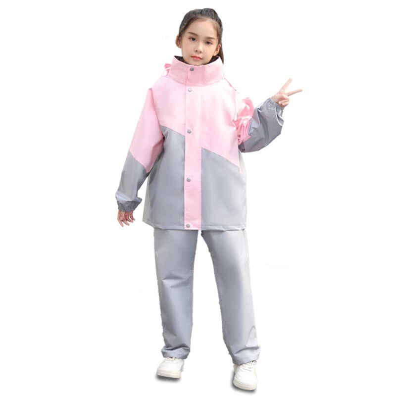 儿童雨衣衣服裤子上下分体男款暴雨级套装女童中小学生全身雨披