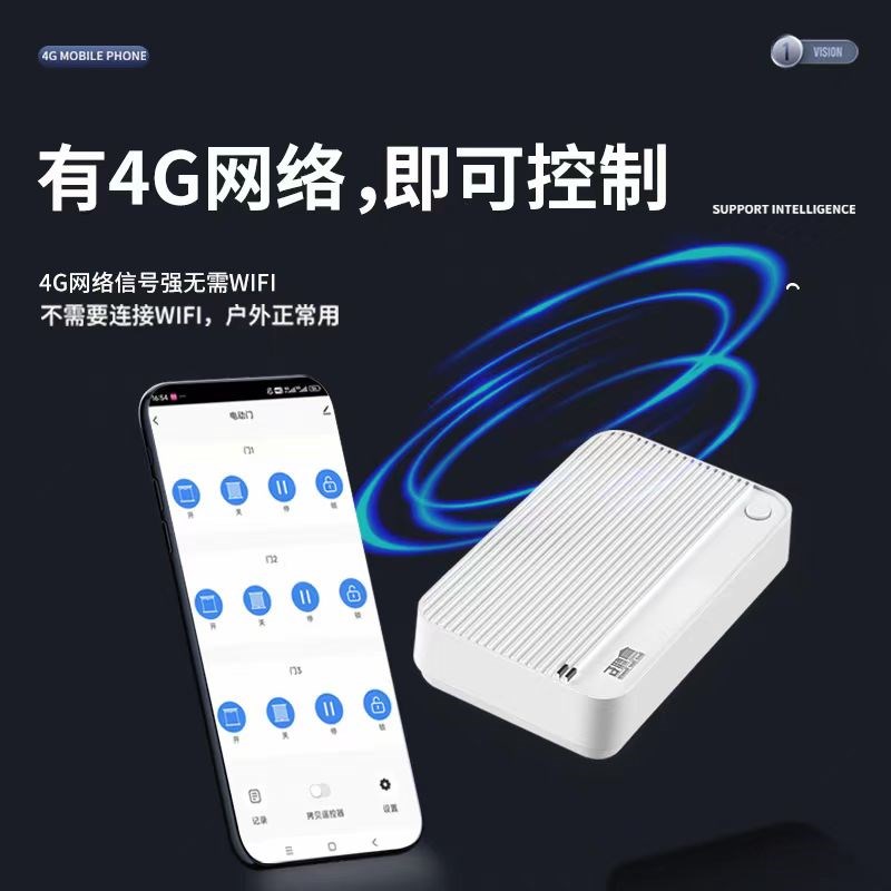 涂鸦APP4G手机远程开门卷帘门车库门道闸门伸缩门平移门遥控器433