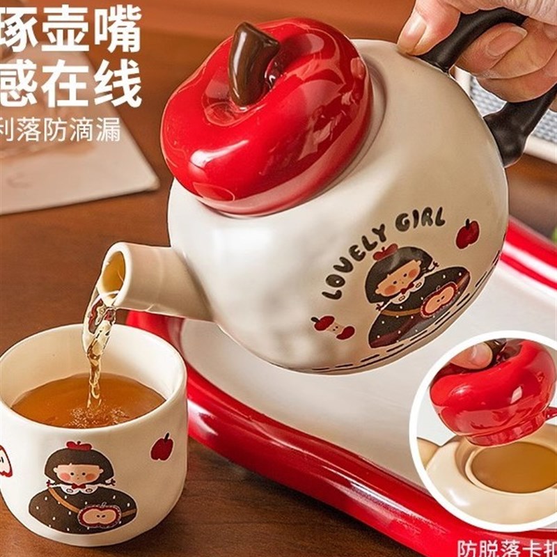 水具套装客厅陶瓷泡茶壶套装茶具乔迁新居订婚结婚新婚礼物送新娘