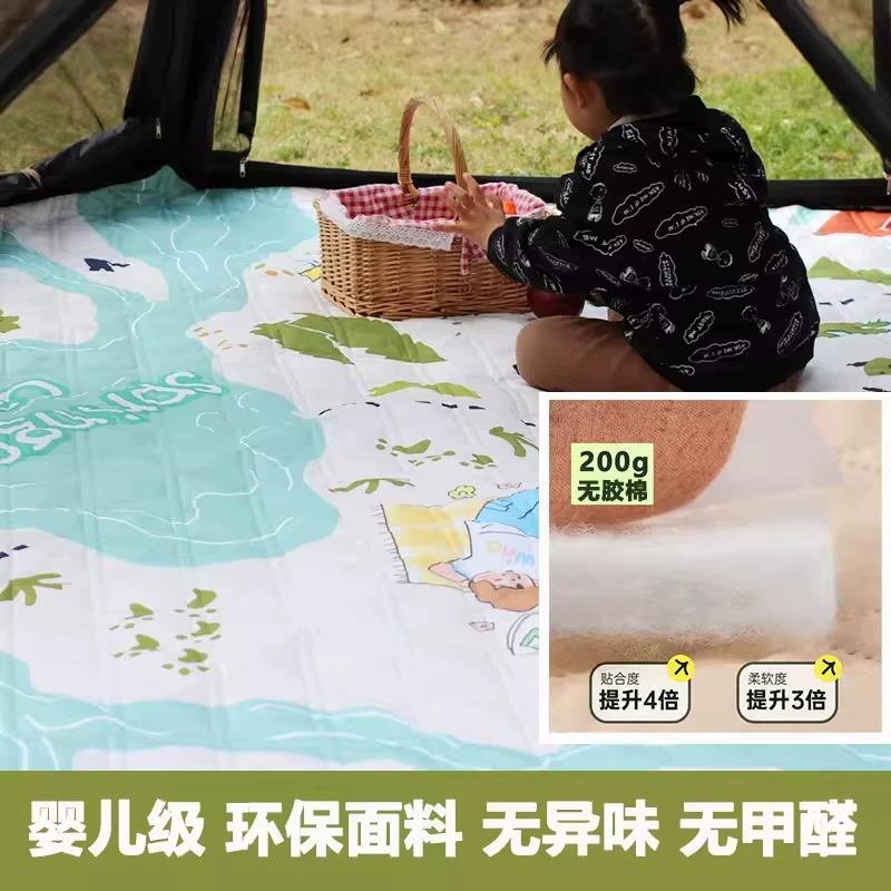 六角帐篷内地垫六边形防潮垫专用加厚充气垫板户外露营野餐垫铝膜