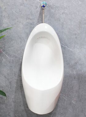 男士专用小便斗陶瓷小便池挂墙式尿斗一体成型感应式小便器挂斗池