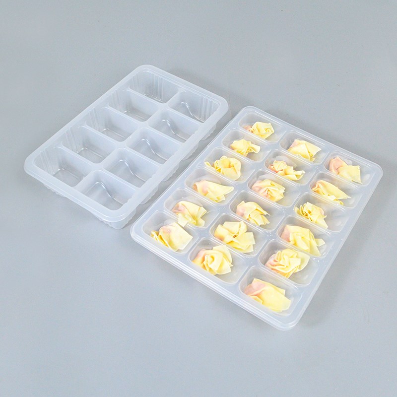 小馄饨盒一次性分格云吞包装盒收纳冷冻食品级抄手饺子盒商用托盘