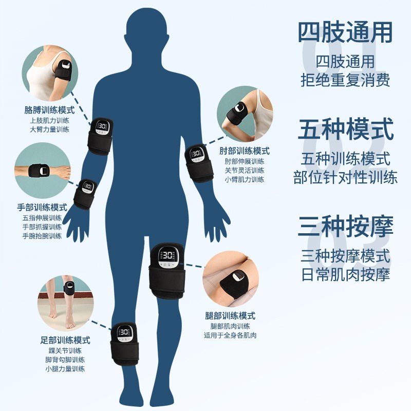 智能按摩器家用肩颈按摩仪颈椎腰背部腿部按摩贴全身按摩器