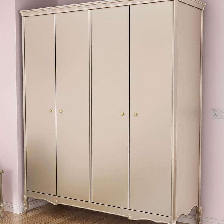美式轻奢全实木高档别墅柜子欧式奢华主卧四门大容量美克金大衣橱