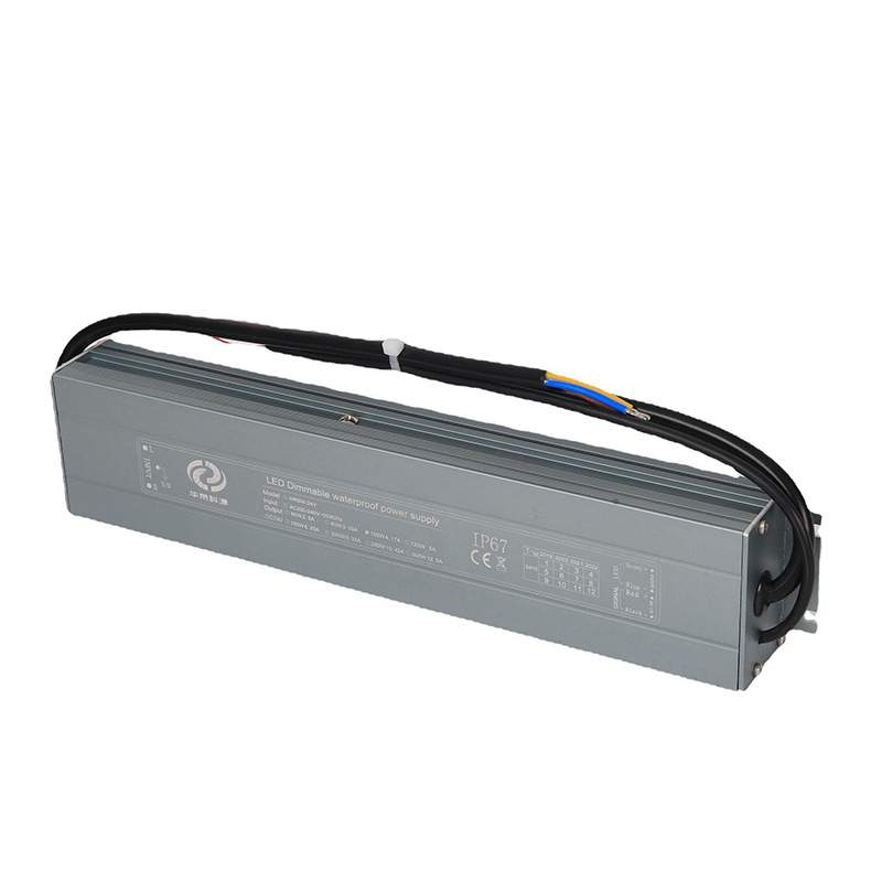 0-10V防水调光电源12/24V足功率60W-300W恒压电源IP67直销