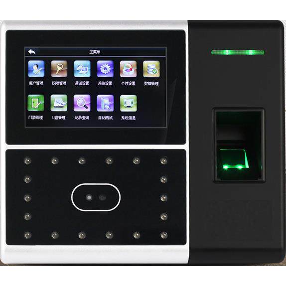 中控人脸指纹考勤机机A20004.3寸屏幕超大容量网络通讯