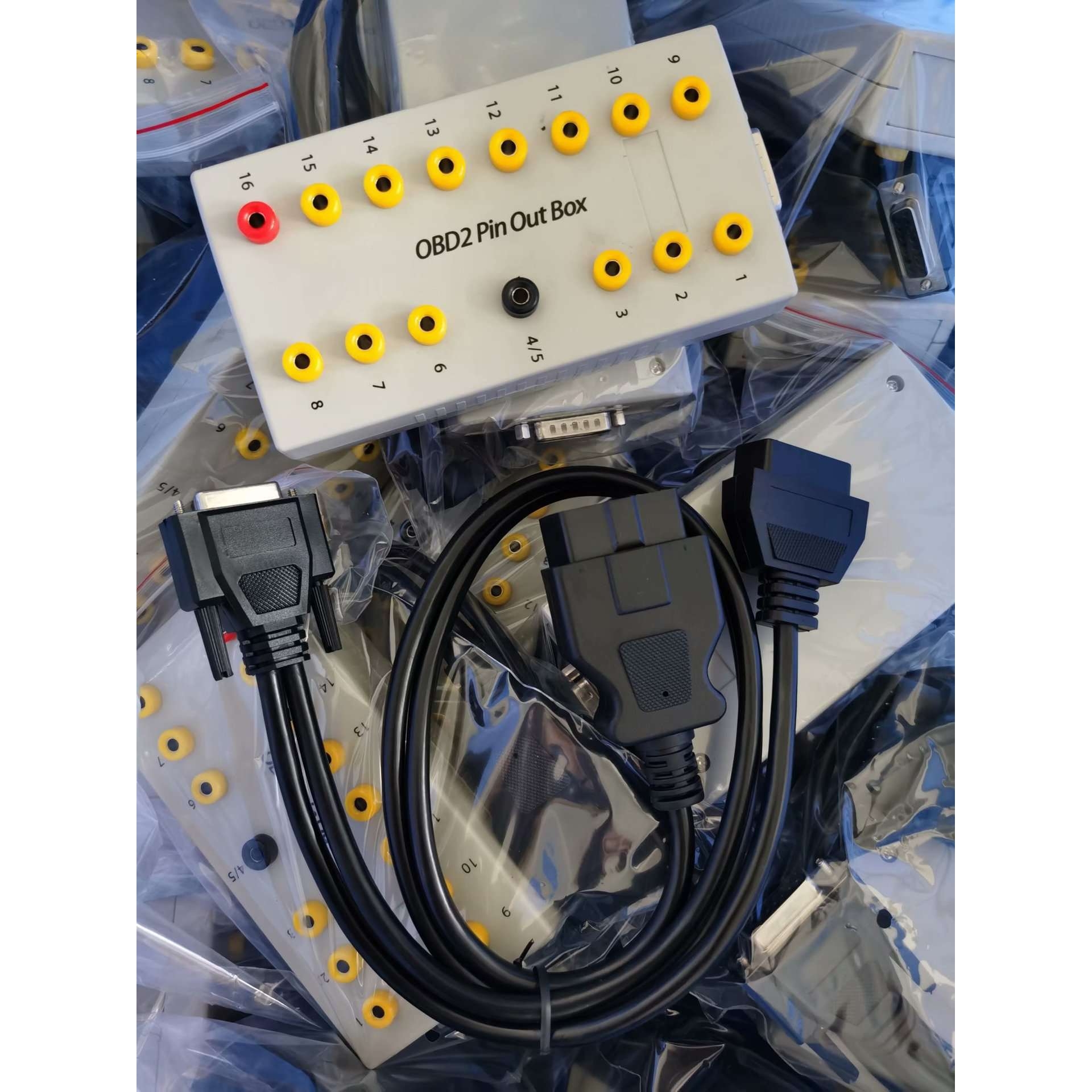 OBD2 16Pin Out Box OBD BOX诊断盒 跳线盒