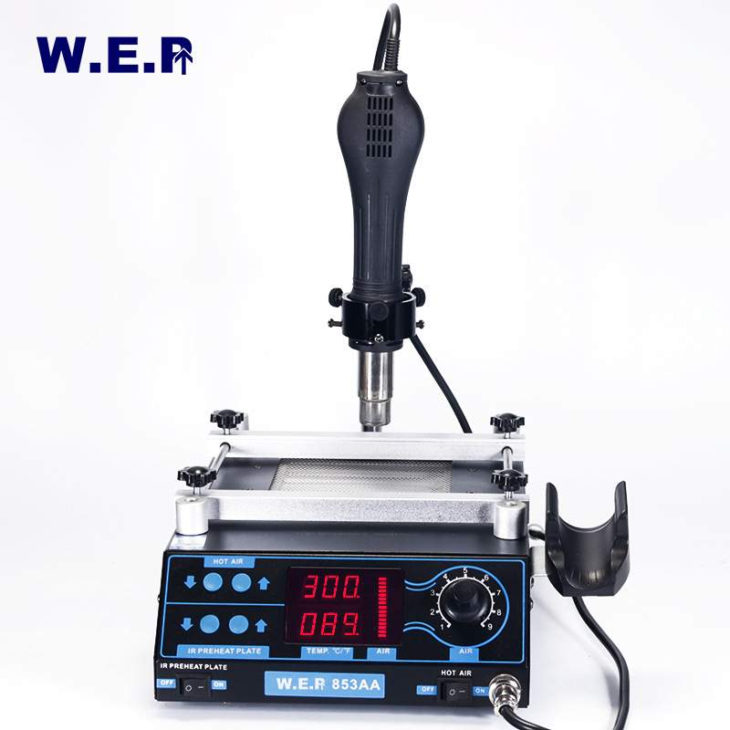 直销WEP 853AA BGA热风焊台 BGA返修台 热风枪烙铁预热台