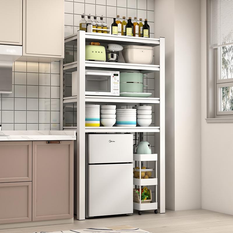 冰箱架子置物架顶部上方小型迷你落地微波炉架收纳家用厨房置物架