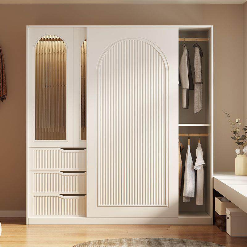 馥黎堂法式奶油风衣柜家用卧室小户型轻奢推拉门收纳衣橱儿童衣柜,基础建材,隔热保温片,淘宝优惠券,粉丝福利购,淘宝优惠卷