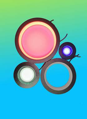 机器觉多角度环形光视LED可调灯源图像检测设备对等源通位用光源