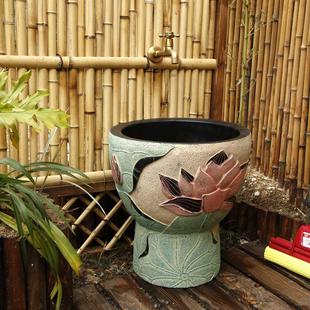 阳台卫生间家用拖布盆墩布池落地式 拖把池中式 室外小号水槽洗手盆