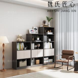 书架置物架落地家用客厅自由组合柜子储物柜展示柜靠墙隔断书柜