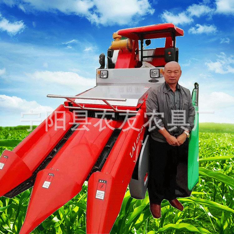 玉米联合收割机扒秸秆碎合还田粉GSC自走式玉米联收获机自带皮